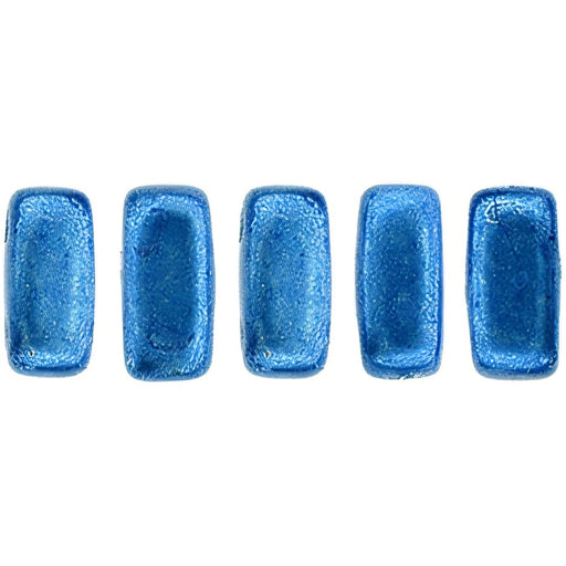 Czech CzechMates Bricks 6 x 3mm ColorTrends: Saturated Metallic Marina (50pcs)