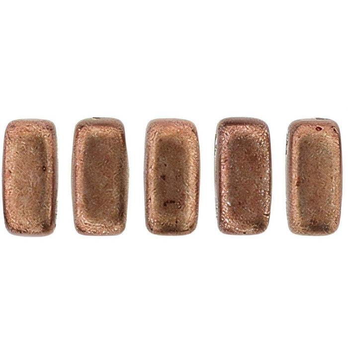 Czech CzechMates Bricks 6 x 3mm ColorTrends: Saturated Metallic Autumn Maple (50pcs)