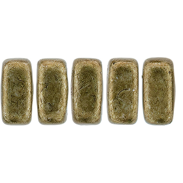 Czech CzechMates Bricks 6 x 3mm ColorTrends: Saturated Metallic Emperador (50pcs)