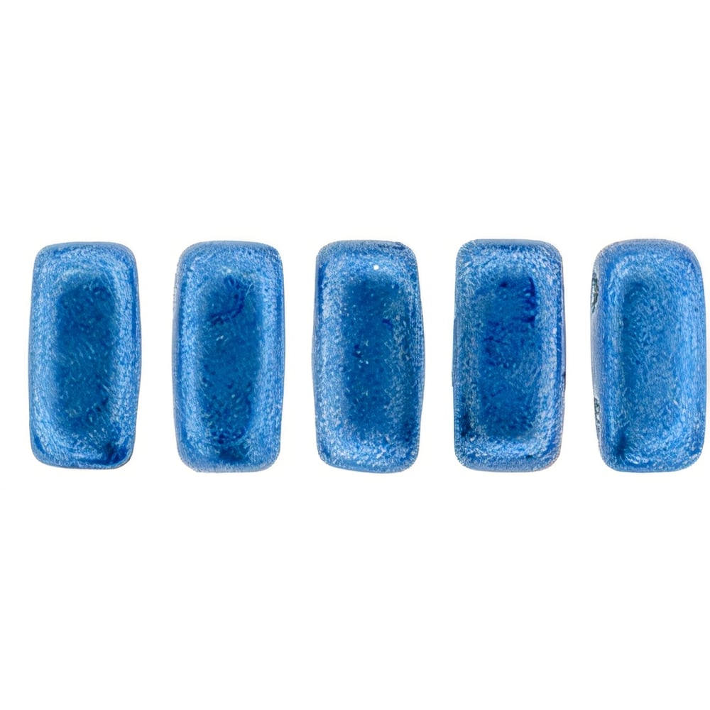 Czech CzechMates Bricks 6 x 3mm ColorTrends: Saturated Metallic Little Boy Blue (50pcs)