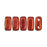 Czech CzechMates Bricks 6 x 3mm ColorTrends: Saturated Metallic Cherry Tomato (50pcs)