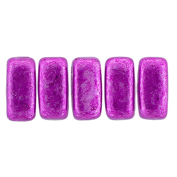 Czech CzechMates Bricks 6 x 3mm ColorTrends: Saturated Metallic Spring Crocus (50pcs)