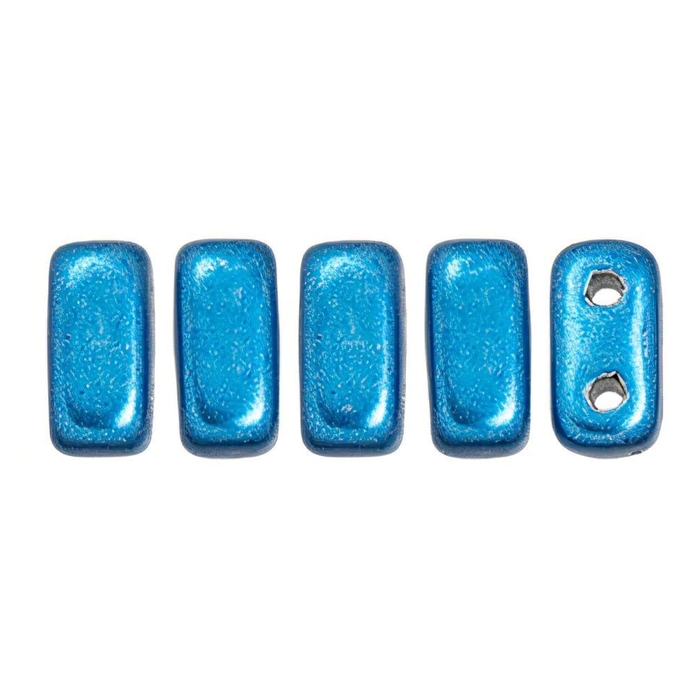 Czech CzechMates Bricks 6 x 3mm ColorTrends: Saturated Metallic Nebulas Blue (50pcs)