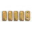 Czech CzechMates Bricks 6 x 3mm ColorTrends: Saturated Metallic Ceylon Yellow (50pcs)