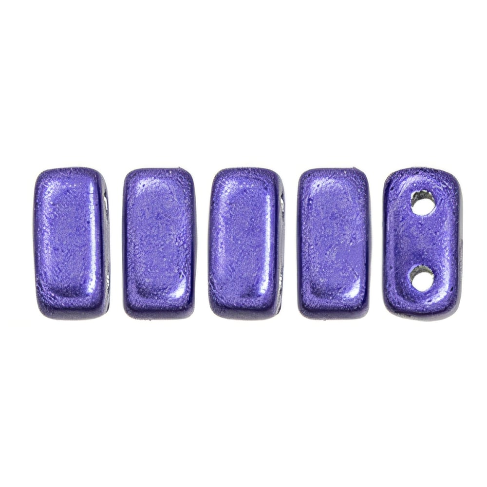 Czech CzechMates Bricks 6 x 3mm ColorTrends: Saturated Metallic Ultra Violet (50pcs)