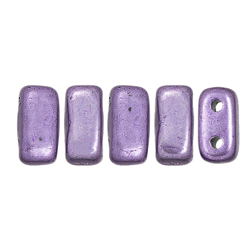 Czech CzechMates Bricks 6 x 3mm ColorTrends: Saturated Metallic Crocus Petal (50pcs)
