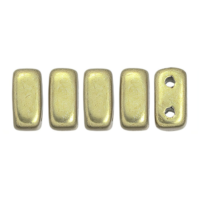 Czech CzechMates Bricks 6 x 3mm ColorTrends: Saturated Metallic Limelight (50pcs)
