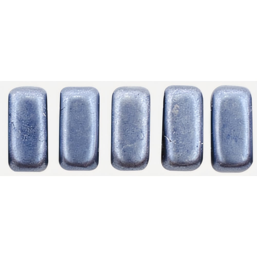 Czech CzechMates Bricks 6 x 3mm ColorTrends: Saturated Metallic Galaxy Blue (50pcs)