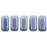 Czech CzechMates Bricks 6 x 3mm ColorTrends: Saturated Metallic Galaxy Blue (50pcs)