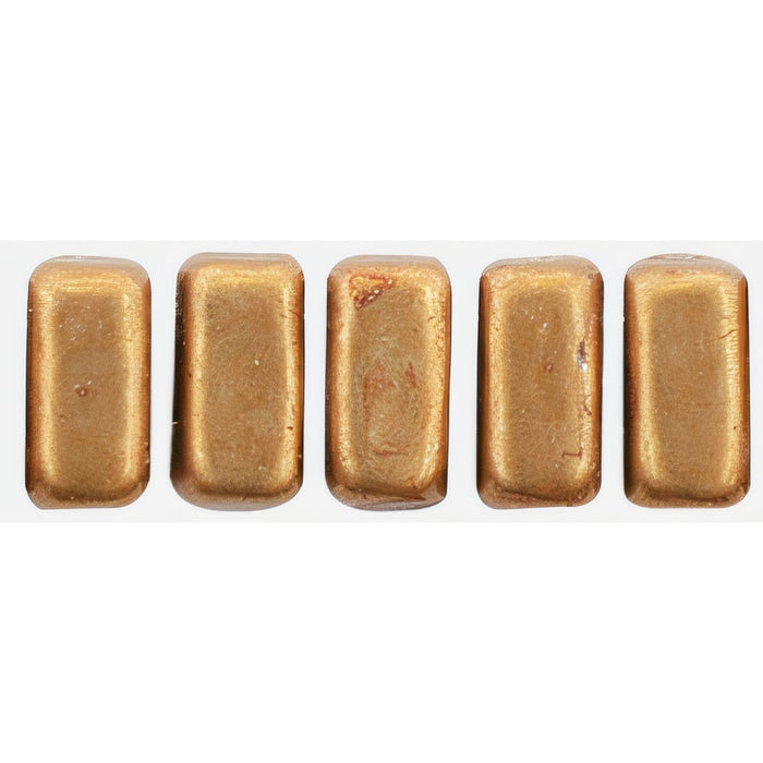 Czech CzechMates Bricks 6 x 3mm ColorTrends: Saturated Metallic Hazel (50pcs)