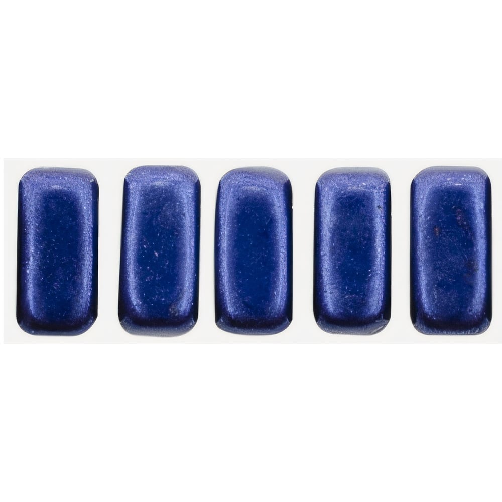 Czech CzechMates Bricks 6 x 3mm ColorTrends: Saturated Metallic Evening Blue (50pcs)