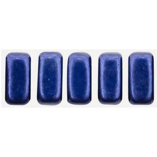 Czech CzechMates Bricks 6 x 3mm ColorTrends: Saturated Metallic Evening Blue (50pcs)