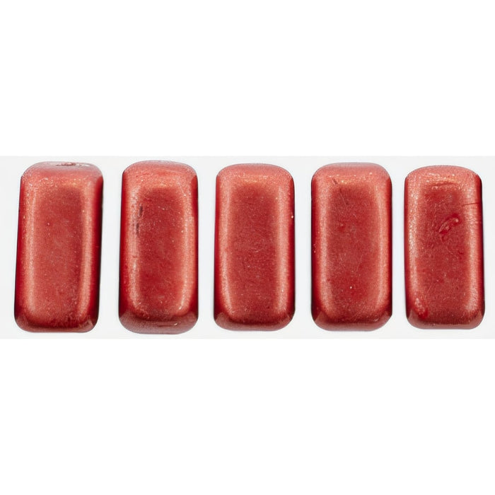 Czech CzechMates Bricks 6 x 3mm ColorTrends: Saturated Metallic Cranberry (50pcs)