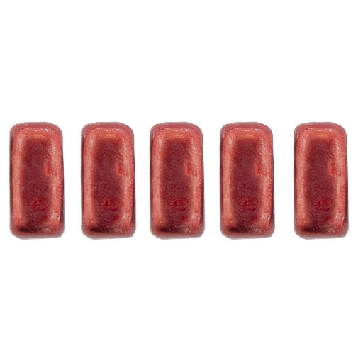 Czech CzechMates Bricks 3/6mm ColorTrends: Sueded Gold Samba Red (50pcs)