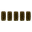Czech CzechMates Bricks 6 x 3mm Chocolate Brown (50pcs)