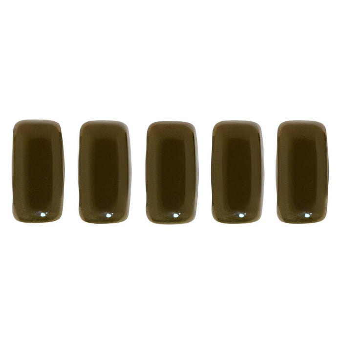Czech CzechMates Bricks 6 x 3mm Chocolate Brown (50pcs)