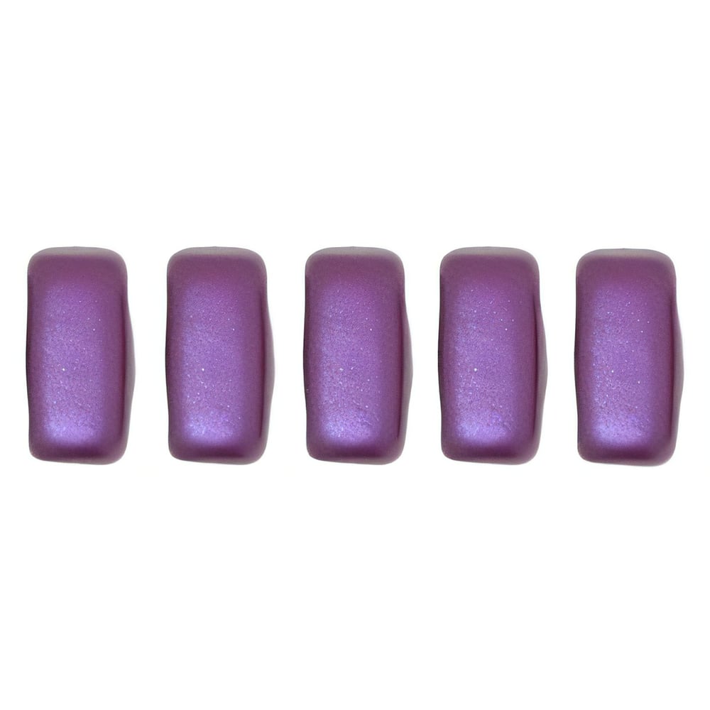 Czech CzechMates Bricks 6 x 3mm Pearl Coat - Purple Velvet (50pcs)