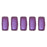 Czech CzechMates Bricks 6 x 3mm Pearl Coat - Purple Velvet (50pcs)