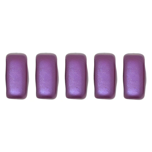 Czech CzechMates Bricks 6 x 3mm Pearl Coat - Purple Velvet (50pcs)