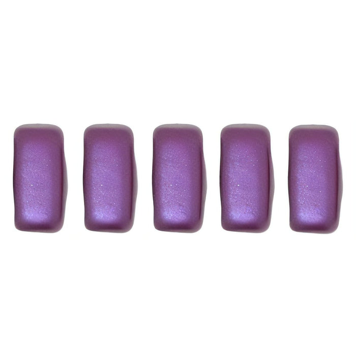 Czech CzechMates Bricks 6 x 3mm Pearl Coat - Purple Velvet (50pcs)