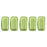 Czech CzechMates Bricks 6 x 3mm Pearl Coat - Olive (50pcs)