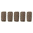 Czech CzechMates Bricks 6 x 3mm Pearl Coat - Bistre (50pcs)
