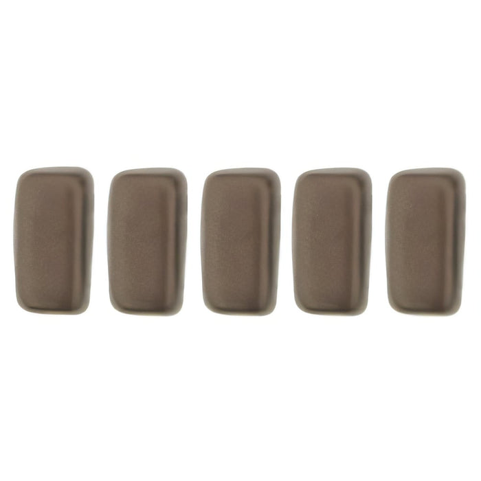 Czech CzechMates Bricks 6 x 3mm Pearl Coat - Bistre (50pcs)