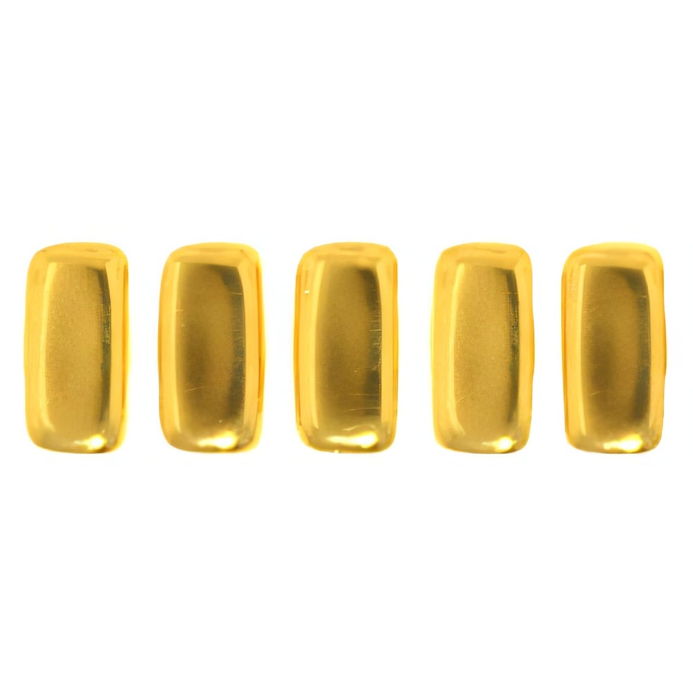 Czech CzechMates Bricks 6 x 3mm 24K Gold Plated (50pcs)