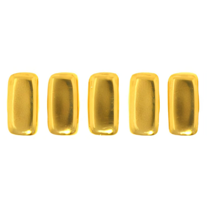 Czech CzechMates Bricks 6 x 3mm 24K Gold Plated (50pcs)