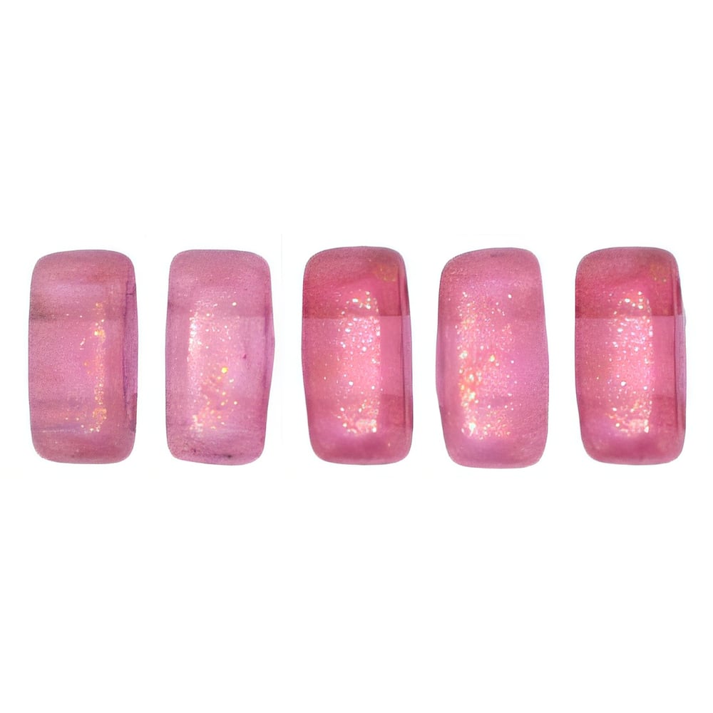Czech CzechMates Bricks 6 x 3mm Halo - Madder Rose (50pcs)