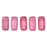 Czech CzechMates Bricks 6 x 3mm Halo - Madder Rose (50pcs)