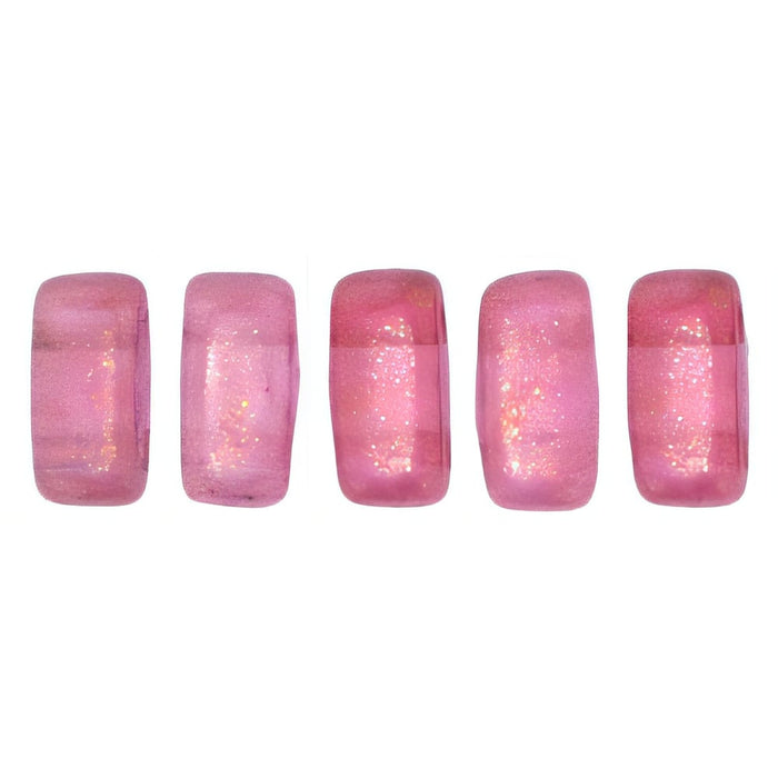 Czech CzechMates Bricks 6 x 3mm Halo - Madder Rose (50pcs)