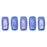 Czech CzechMates Bricks 6 x 3mm Halo – Ultramarine (50pcs)