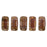 Czech CzechMates Bricks 6 x 3mm Luster - Rose/Gold Topaz (50pcs)