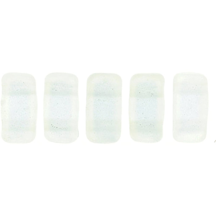 Czech CzechMates Bricks 6 x 3mm Sueded Gold Crystal (50pcs)