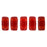 Czech CzechMates Bricks 6 x 3mm Siam Ruby (50pcs)