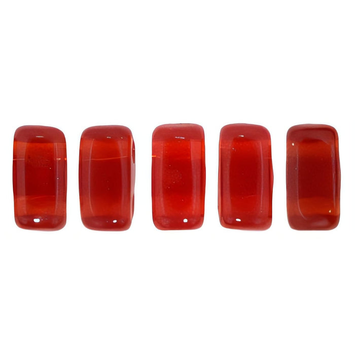 Czech CzechMates Bricks 6 x 3mm Siam Ruby (50pcs)