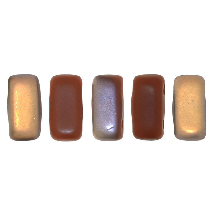 Czech CzechMates Bricks 6 x 3mm Matte - Apollo - Umber (50pcs)