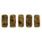 Czech CzechMates Bricks 6 x 3mm Opaque Lt Beige - Copper Picasso (50pcs)