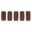 Czech CzechMates Bricks 6 x 3mm Umber - Copper Picasso (50pcs)