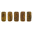 Czech CzechMates Bricks 6 x 3mm Sunflower Yellow - Copper Picasso (50pcs)