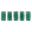 Czech CzechMates Bricks 6 x 3mm Luster Iris - Atlantis Green (50pcs)