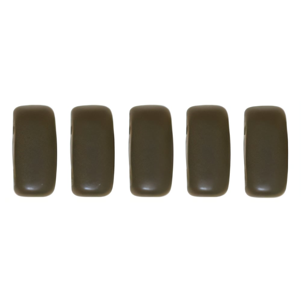 Czech CzechMates Bricks 6 x 3mm Matte - Chocolate Brown (50pcs)