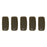 Czech CzechMates Bricks 6 x 3mm Matte - Chocolate Brown (50pcs)