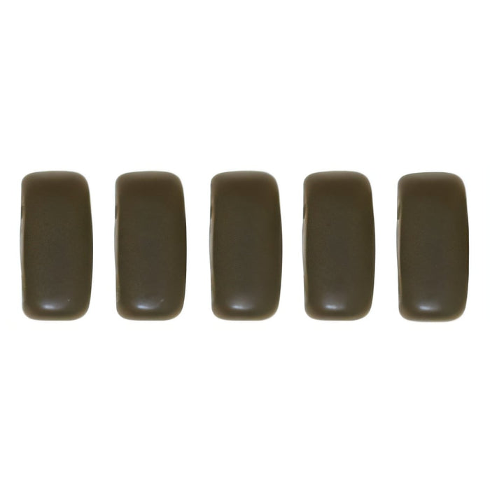 Czech CzechMates Bricks 6 x 3mm Matte - Chocolate Brown (50pcs)