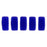 Czech CzechMates Bricks 6 x 3mm Matte - Indigo (50pcs)