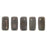 Czech CzechMates Bricks 6 x 3mm Ashen Gray - Moon Dust (50pcs)
