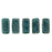 Czech CzechMates Bricks 6 x 3mm Persian Turquoise - Moon Dust (50pcs)