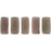 Czech CzechMates Bricks 6 x 3mm Matte - Rosaline Luster - Ashen Gray (50pcs)