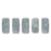 Czech CzechMates Bricks 6 x 3mm Matte - Opaque Pale Turquoise - Moon Dust (50pcs)